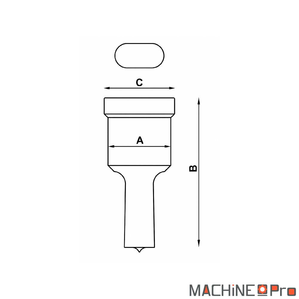 Poinçons oblongs standard Nargesa pour presse PP200CNC - 1