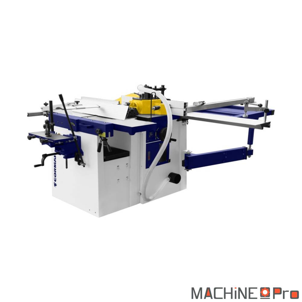 CMS260 vue arrière raccord aspiration 100 mm et armoire électrique triphasé 400 V