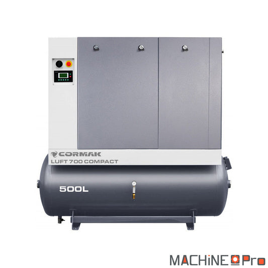 Compresseur LUFT 700 face avant avec écran de commande et raccord G3/4