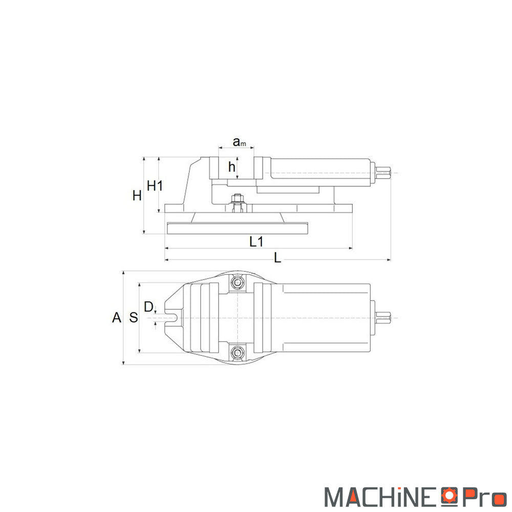 Étau de fraisage QH 160 Cormak