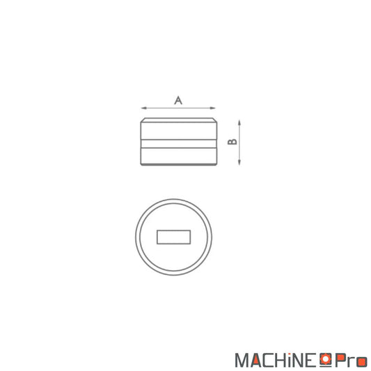 Accessoire pour Poinçonneuse MX340G NARGESA : Matrice rectangulaire