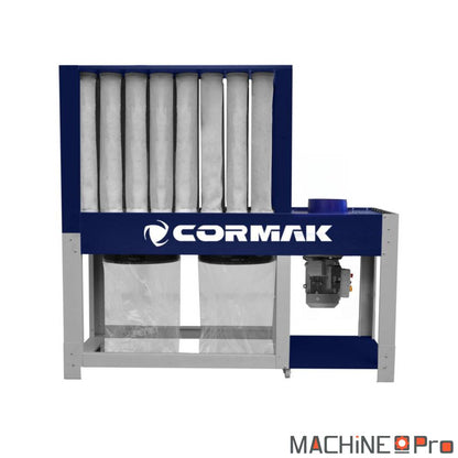 Cormak DCV6500E détail chambre filtration 32 cartouches polyester classe G