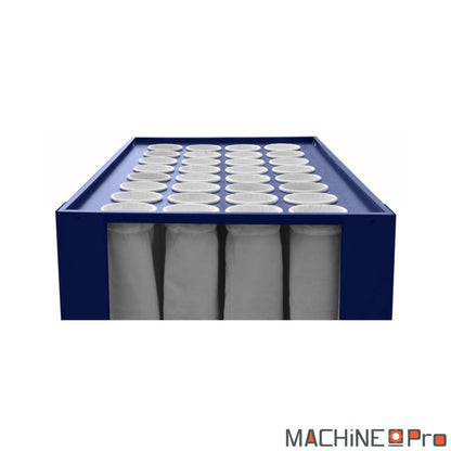 Cormak DCV6500E détail trémie de collecte et attache sac polypro 200 L