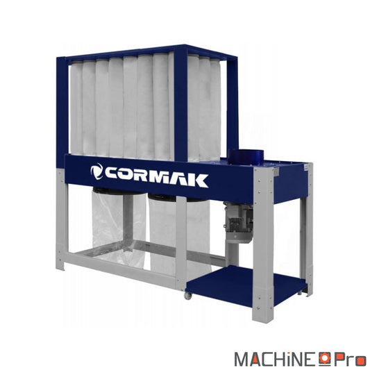 Aspirateur industriel bois Cormak DCV6500E 5,5 kW vue d’ensemble centrale 6 500 m³/h