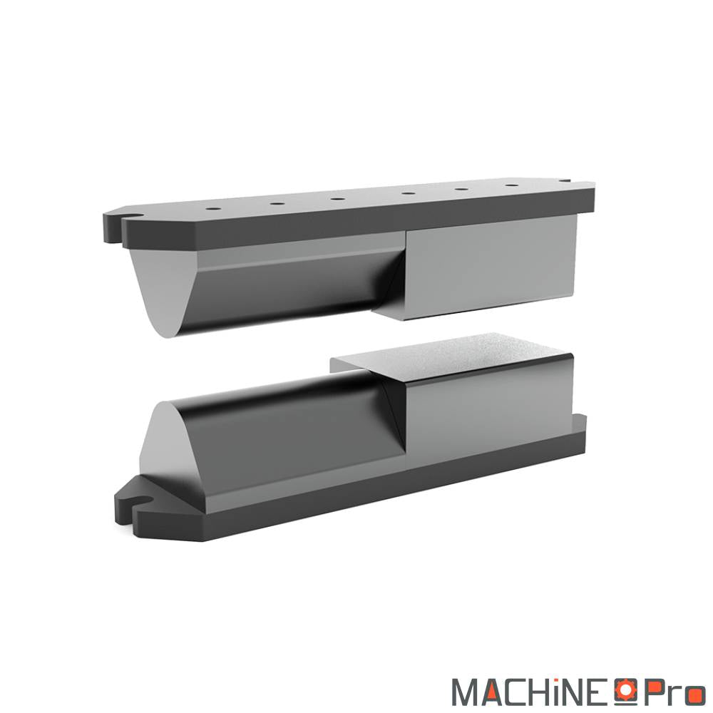 Base double PV21 Nargesa acier F-111 jeu 2 pieces 325x80x15 mm forgeage