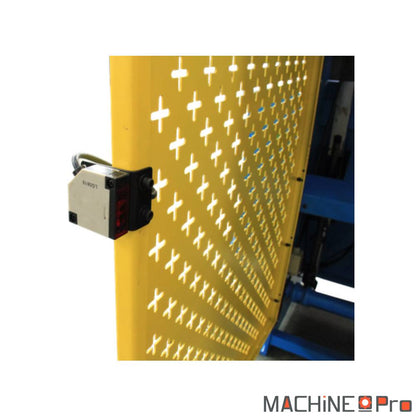 Cisaille HQ01-2x1320B détail pédalier mobile filaire et commande hydraulique au sol