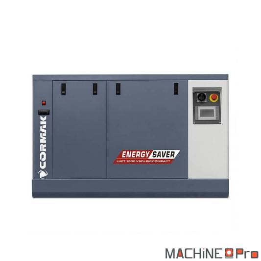 Compresseur à vis LUFT 1500 VSDPM COMPACT CORMAK + Sécheur d'air N10S intégré - Gamme Energy Saver Cormak