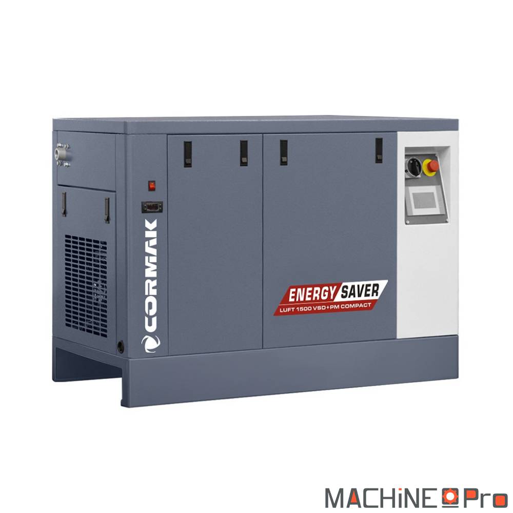 Compresseur à vis LUFT 1500 VSDPM COMPACT CORMAK + Sécheur d'air N10S intégré - Gamme Energy Saver Cormak