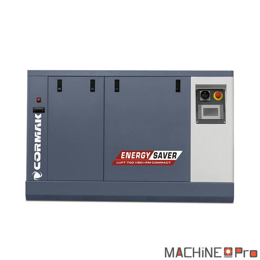 Compresseur à vis LUFT 700 VSDPM COMPACT CORMAK + Sécheur d'air N10S intégré - Gamme Energy Saver Cormak