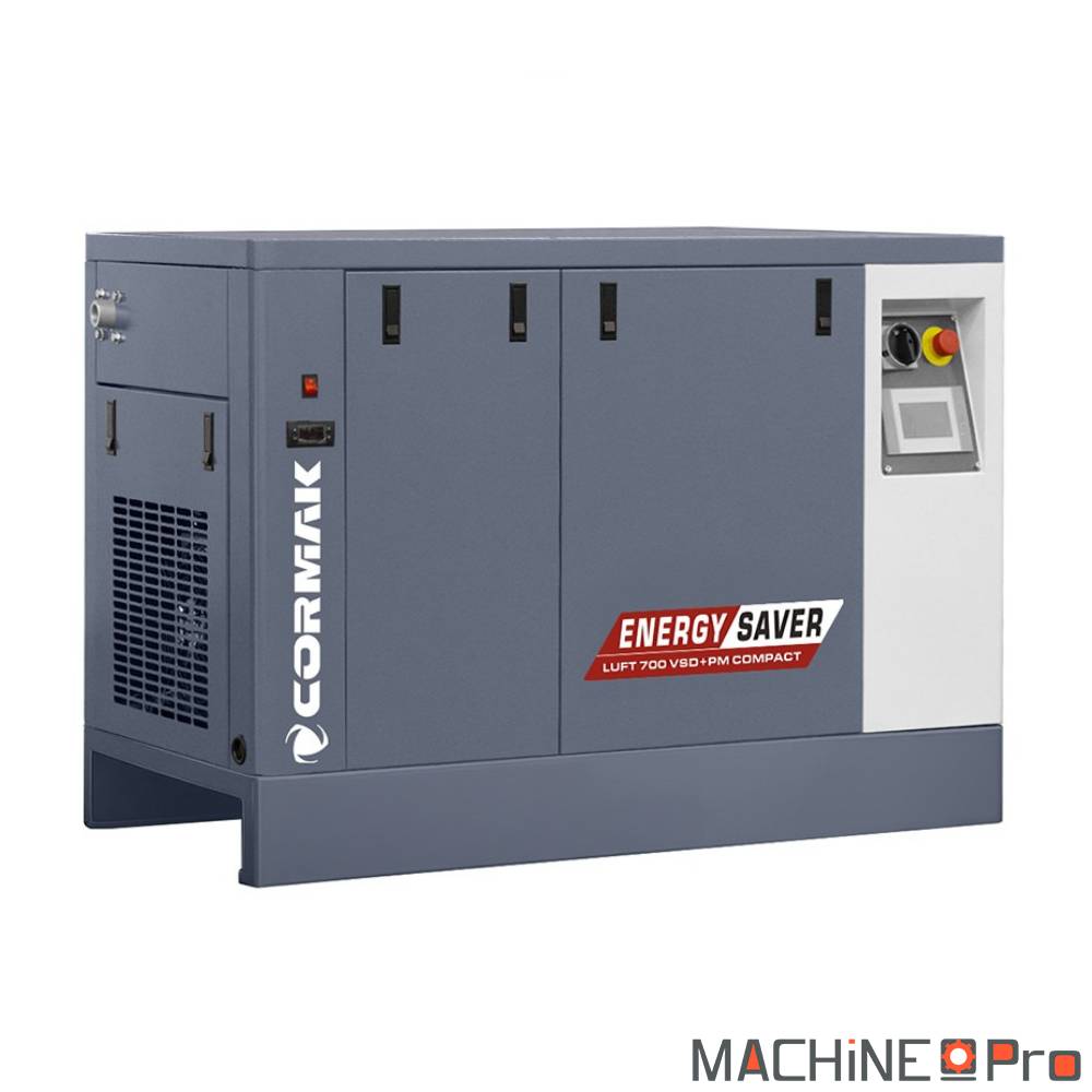 Compresseur à vis LUFT 700 VSDPM COMPACT CORMAK + Sécheur d'air N10S intégré - Gamme Energy Saver