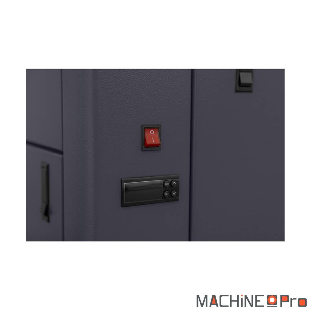Compartiment moteur a aimants permanents VSDPM du LUFT 700 capot ouvert sur la transmission bloc vis lubrifie