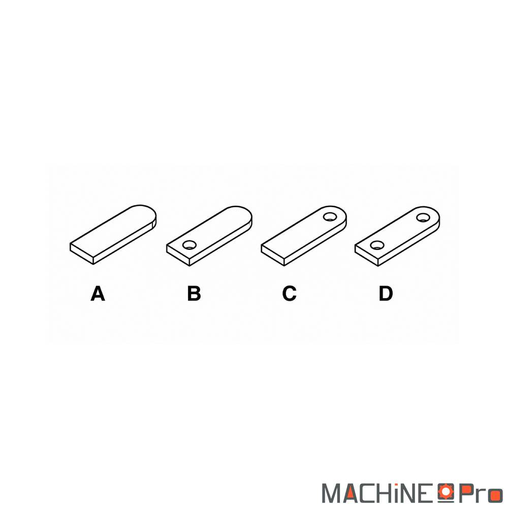 Matrices à oreilles R1 Nargesa pour presse plieuse PP200CNC