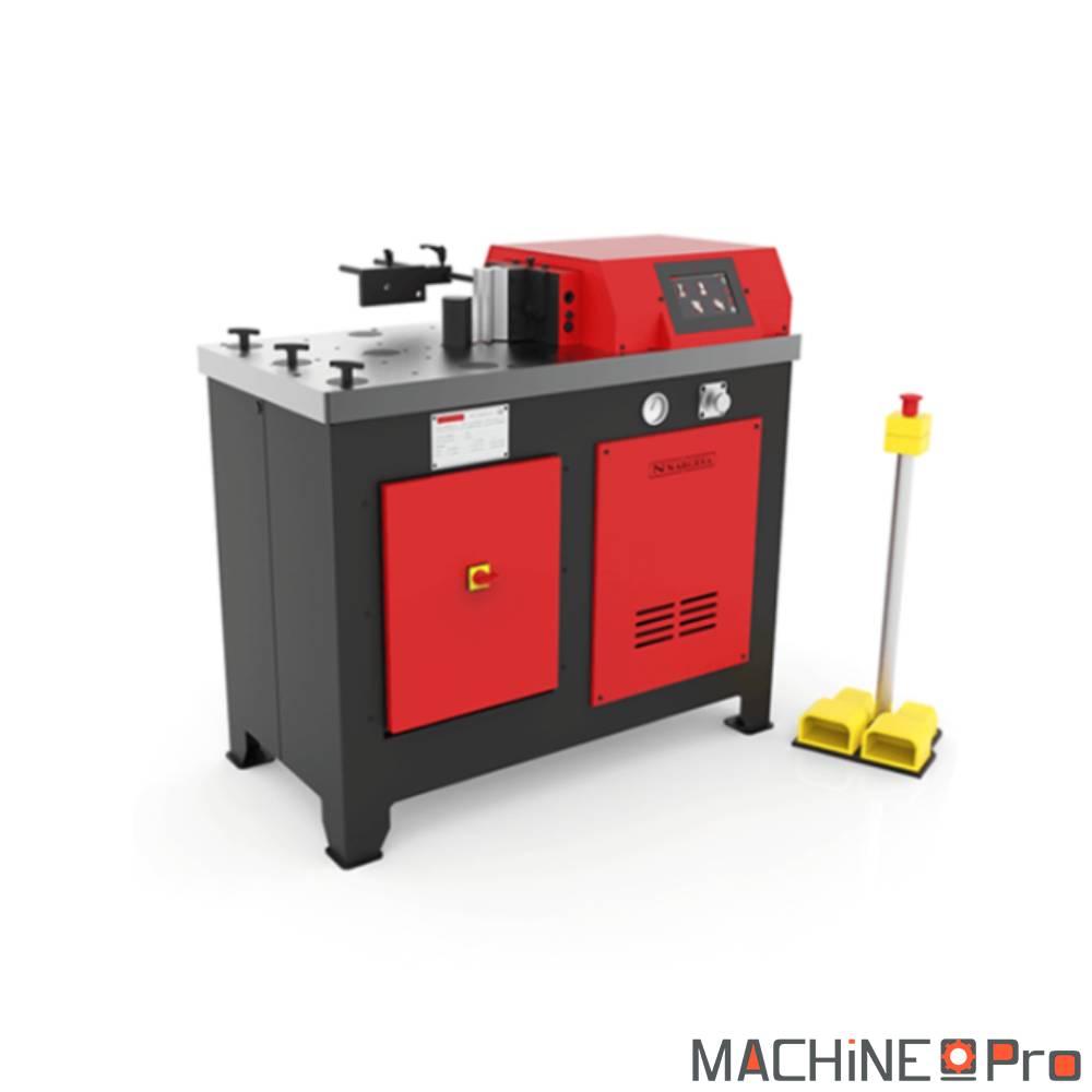 Presse plieuse horizontale CNC Nargesa PP200CNC 20 tonnes vue d'ensemble en atelier