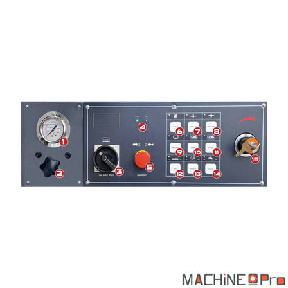 Scie à métaux METCOR BS315GF-JC - configuration coupe d'angle -45° / +60°