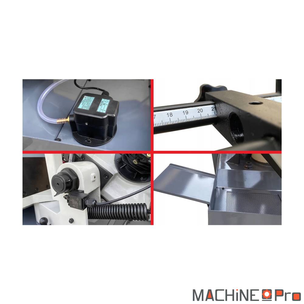 Scie à métaux METCOR BS315GF-JC - archet et lame en position 90°