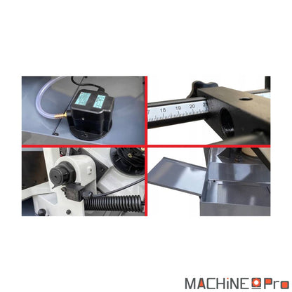 Scie à métaux METCOR BS315GF-JC - archet et lame en position 90°