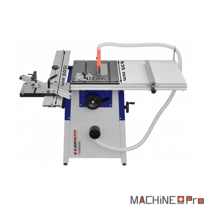 Scie circulaire sur table CORMAK TS250CL - 400V - 2