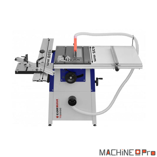 Scie circulaire sur table CORMAK TS250CL - 400V