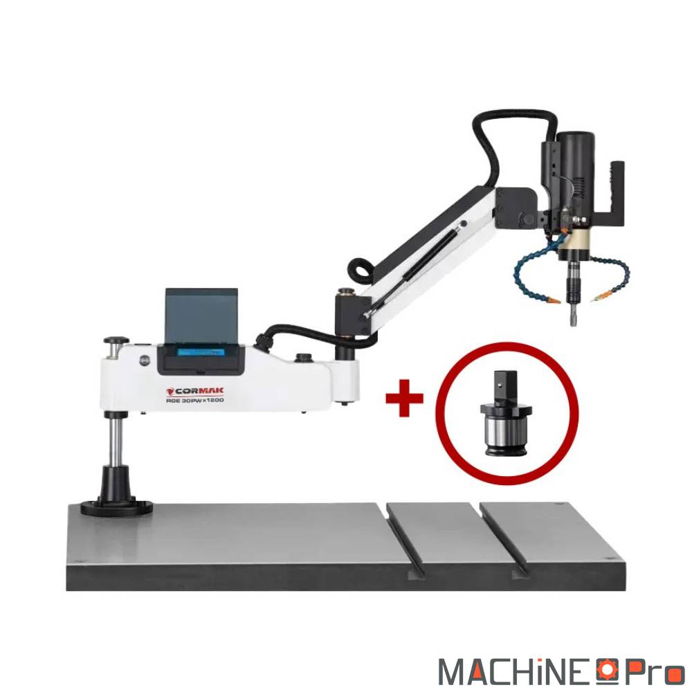 Taraudeuse CORMAK RGE30PW + adaptateur pour clé à douille Cormak