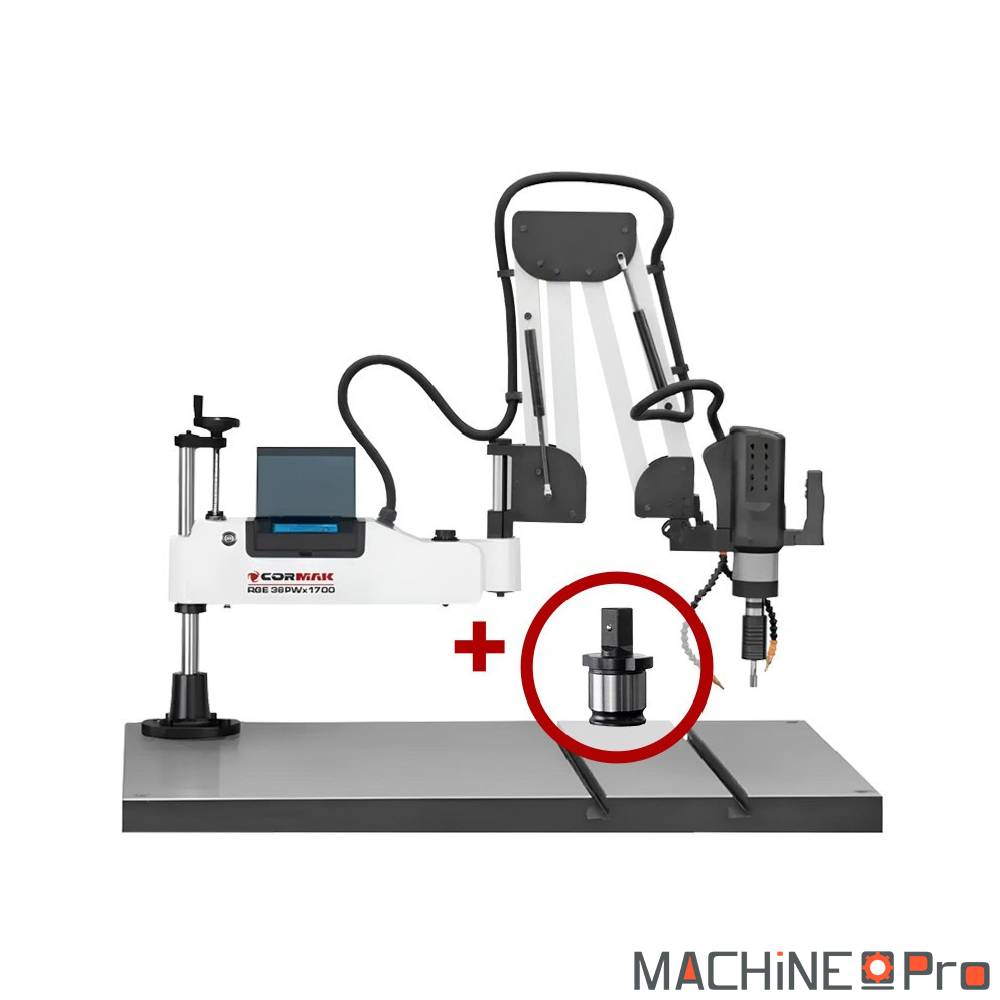 Taraudeuse CORMAK RGE36PWx1700 + adaptateur pour clé à douille Cormak