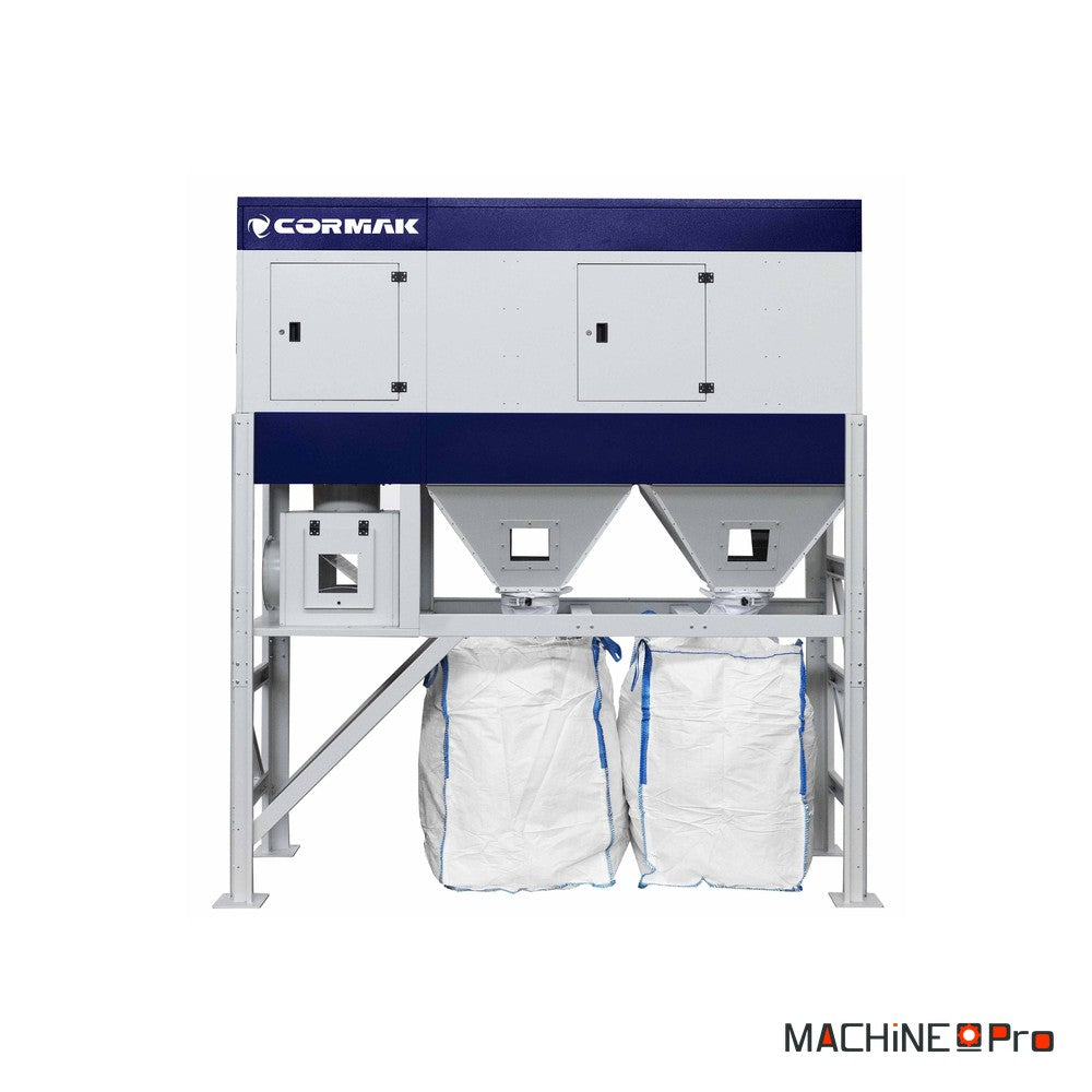 Aspirateur industriel à copeaux et poussières de bois CORMAK SCV15000TC VIBER BIG-BAG-2