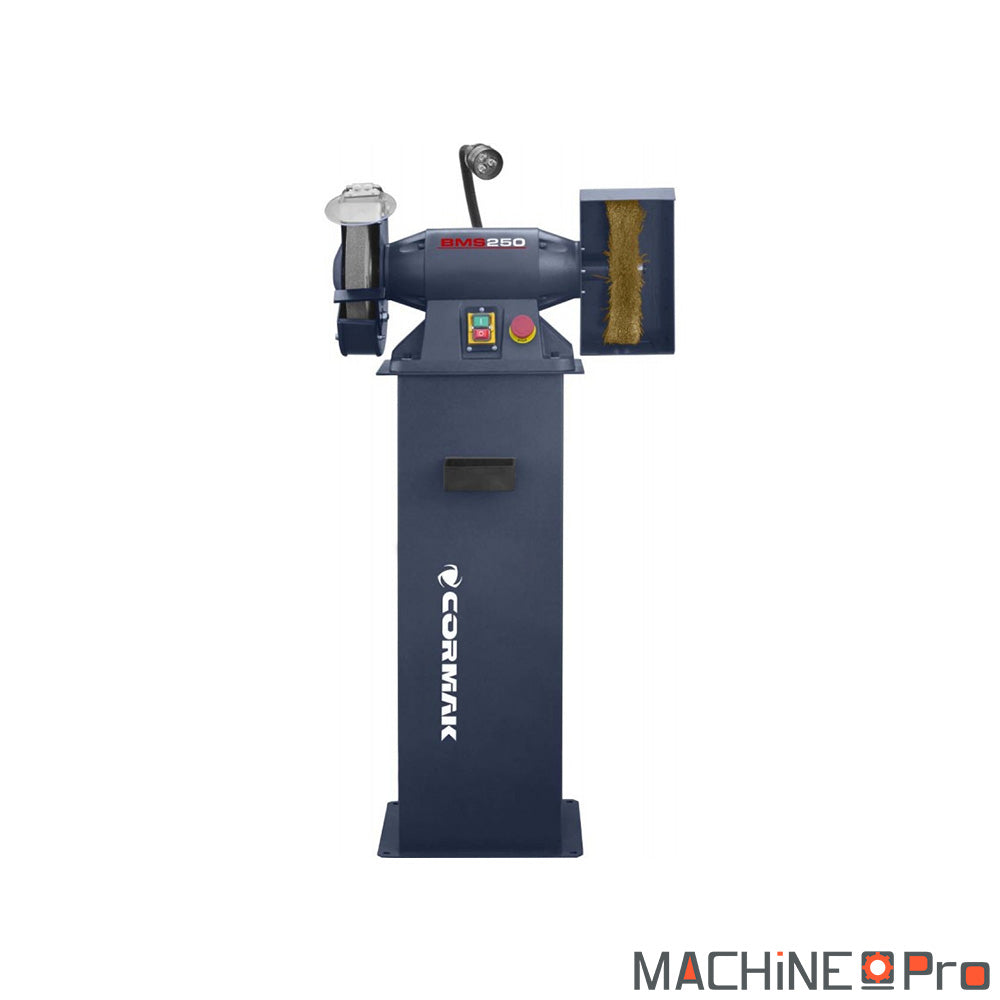 Combiné touret meule/brosse 400V CORMAK BMS250 Cormak
