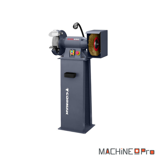 Combiné touret meule/brosse 400V CORMAK BMS250 Cormak