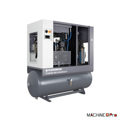 Compresseur à vis avec sécheur et réservoir 500 L 15 kW CORMAK THEOR 20 COMPACT 400V-5