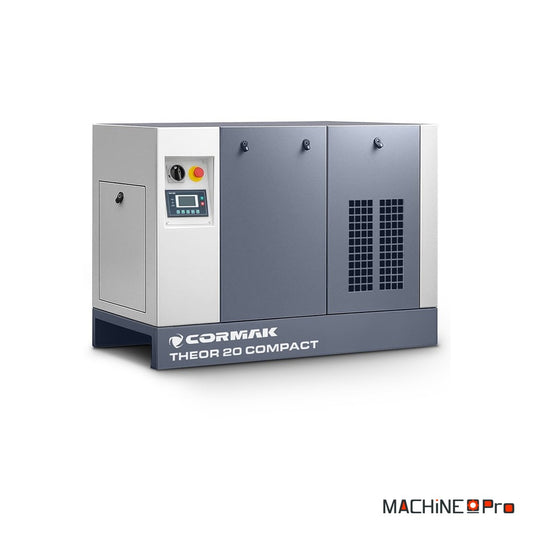 Compresseur à vis avec sécheur et variateur 15 kW 2000 L/min CORMAK THEOR 20 COMPACT 400V-1