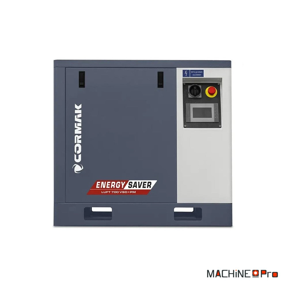 Compresseur à vis sur cuve verticale 200 L CORMAK LUFT 700 VSD+PM 400V-4