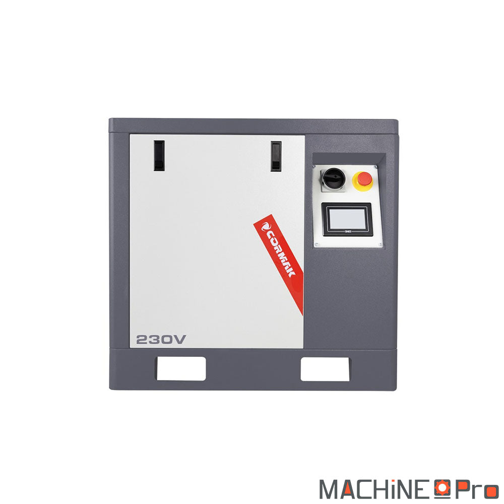 Vue arrière compresseur LUFT 400 grilles d'aspiration et connexions électriques 230V mono