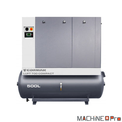 Compresseur LUFT 700 face avant avec écran de commande et raccord G3/4