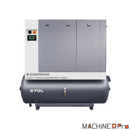 Compresseur à vis LUFT 1000 COMPACT VSD avec sécheur N10S  et cuve 270 L MachinePro