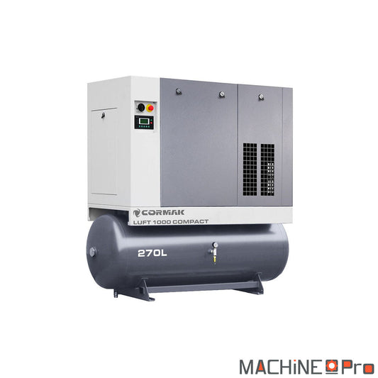 Ensemble compresseur LUFT 1000 + déshumidificateur IZBERG N10S + cuve verticale de 270 L Cormak