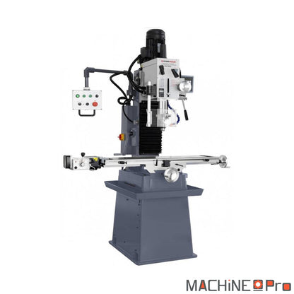 Fraiseuse perceuse CORMAK ZX 7055 DRO vue d'ensemble avec table croisée 1000x240 mm