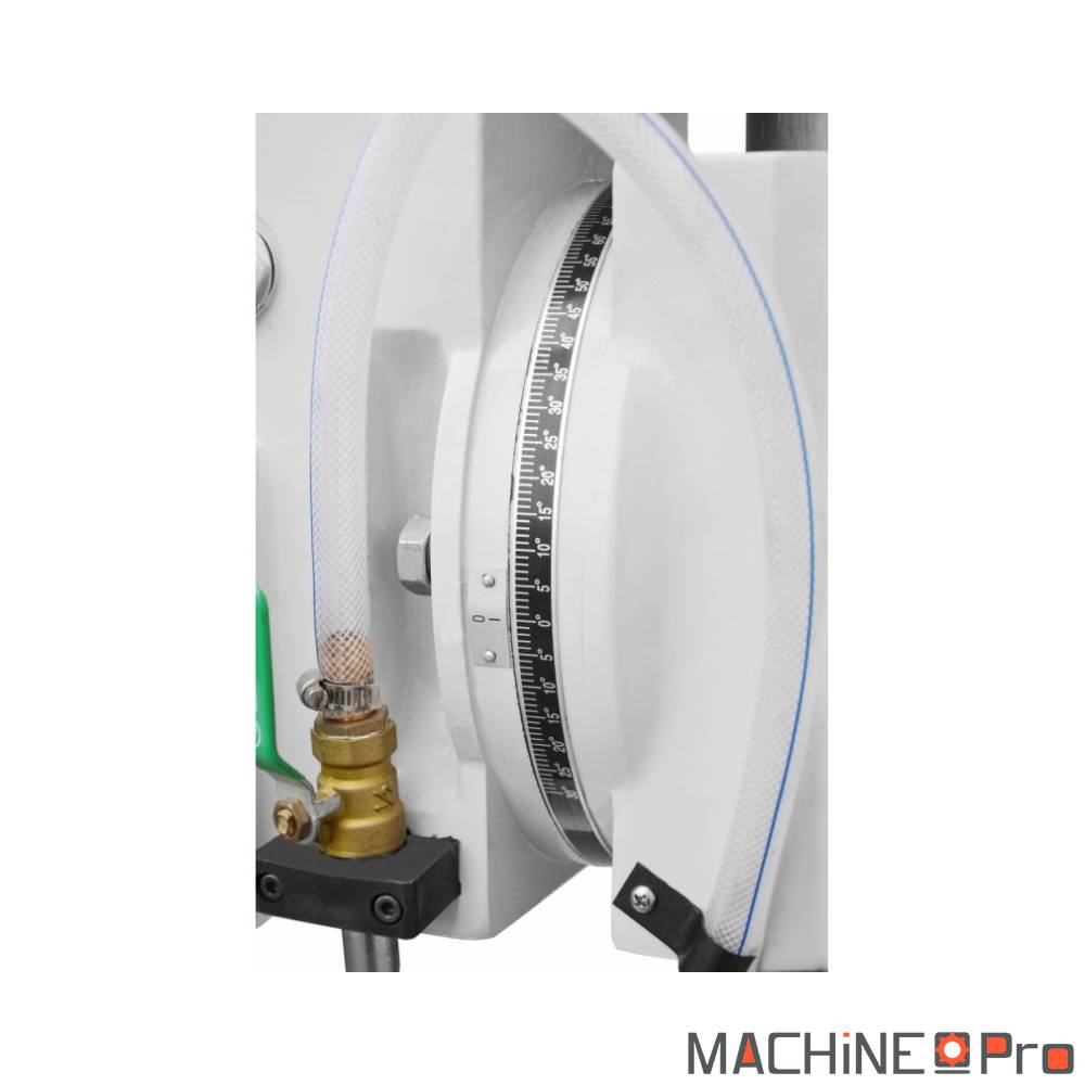 Détail mandrin cône MK4 et carter plexiglas ZS-40B