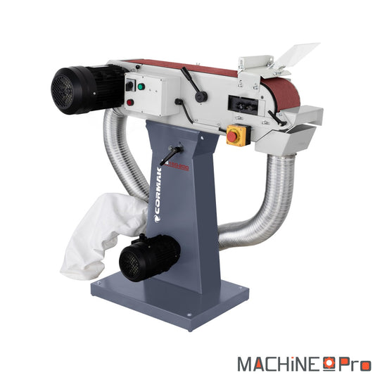 Ponceuse à bande pour métal CORMAK BS150-200 avec aspiration-1
