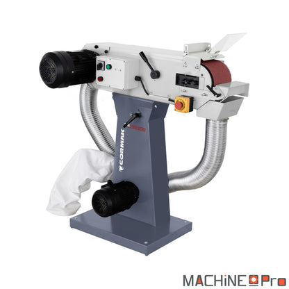 Ponceuse à bande pour métal CORMAK BS150-200 avec aspiration-2