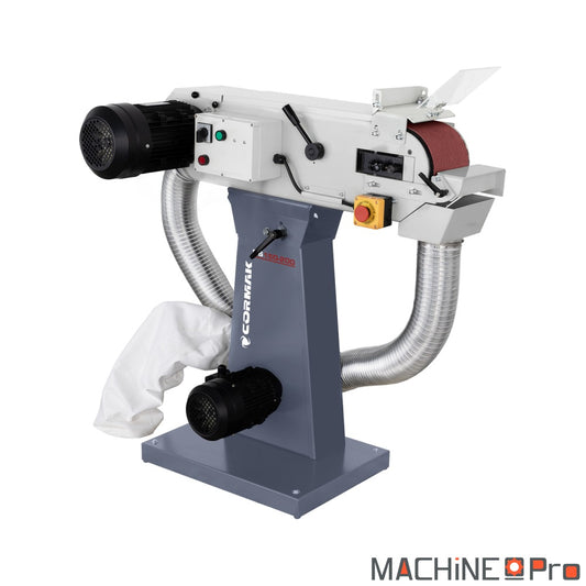 Ponceuse à bande pour métal CORMAK BS150-200 avec aspiration-2