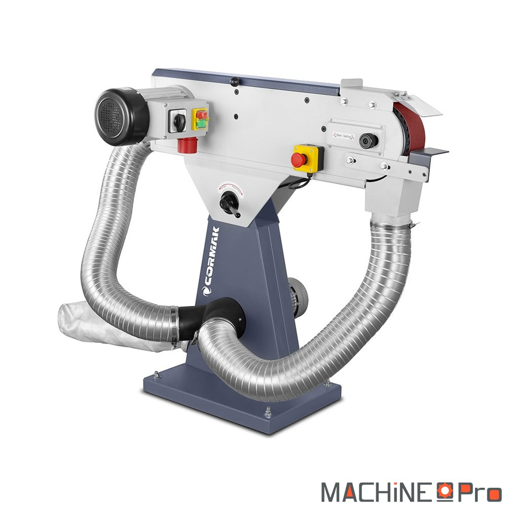 Ponceuse à bande pour métal CORMAK SM75DC avec aspiration-7