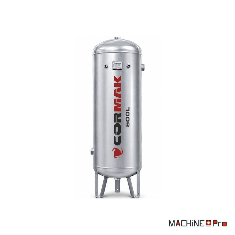 Réservoir d'air comprimé galvanisé vertical 500 L 11 bar pour compresseur CORMAK