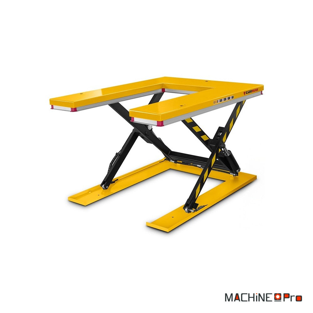 Table élévatrice électrique à ciseaux en U CORMAK TAU1000 1000 kg 400V-2