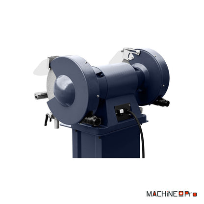 Touret à meuler industriel à double disque CORMAK M300S + aspiration pour copeaux métalliques MDC1500-5