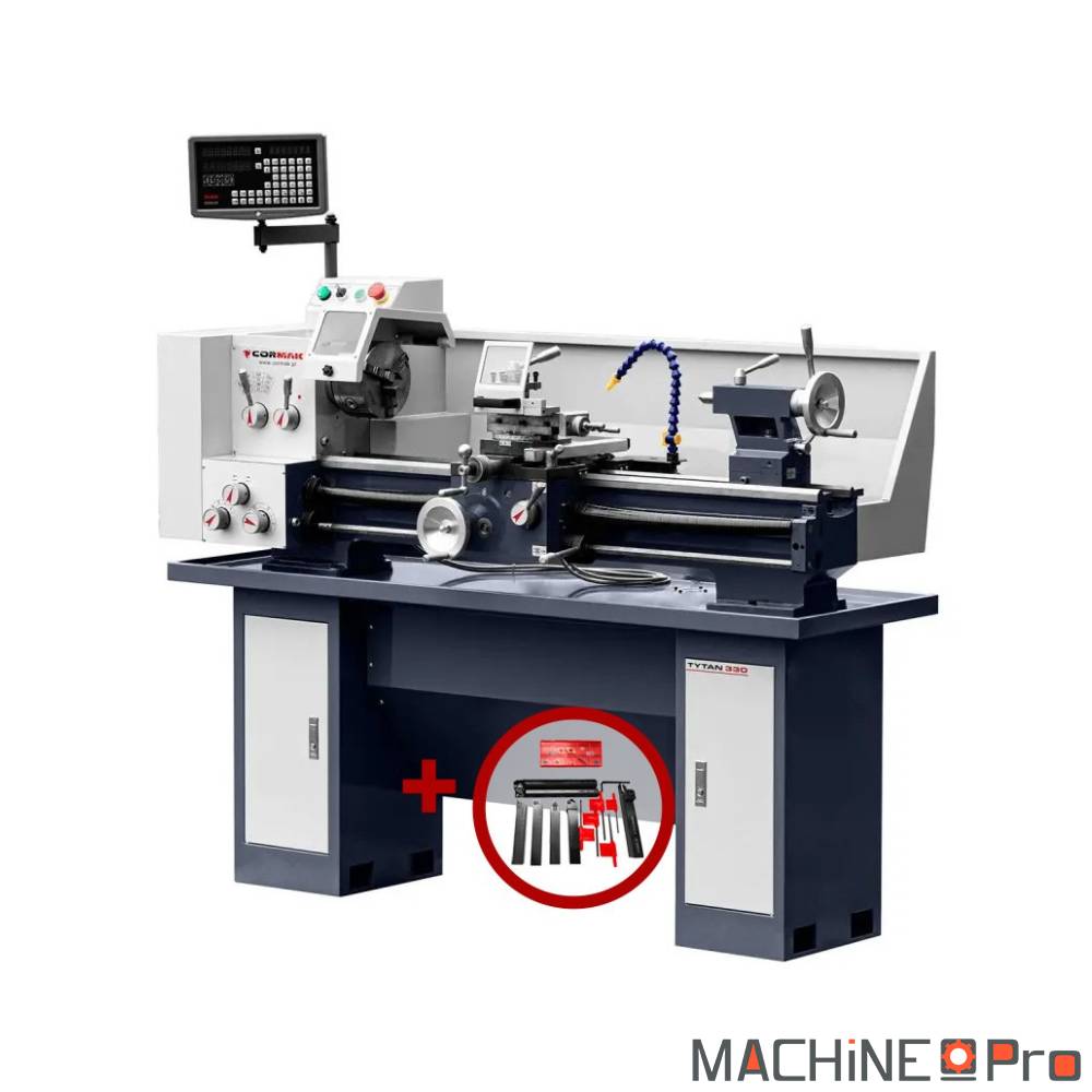 Tour universel Cormak Tytan 330x915 400V en atelier d’usinage
